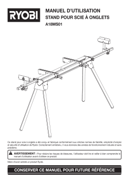 Manuel d'utilisation Ryobi A18MS01 - Téléchargez le PDF