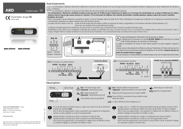 Manuel utilisateur AKO AKO-575xxx V3 Gas transmitter | Fixfr