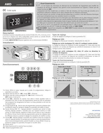 AKO Multiprobe controller AKO-D14730 Mode d'emploi | Fixfr