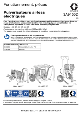 Manuel Graco 3A9155D Pulvérisateurs Airless