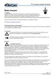 AirCom RZ1-12C Manuel du propri&eacute;taire - R&eacute;gulateur de pression &agrave; diaphragme