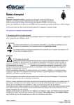 AirCom R03-03J6 Manuel du propri&eacute;taire - Amplificateur de d&eacute;bit pilot&eacute;