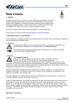 Manuel du propri&eacute;taire AirCom DBC-12E - T&eacute;l&eacute;chargement PDF