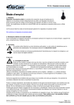 Manuel d'utilisation AirCom R119-12J - T&eacute;l&eacute;charger PDF