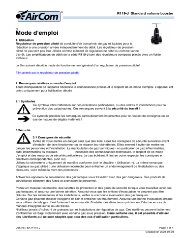 Manuel d'utilisation AirCom R119-12J - Télécharger PDF | Fixfr