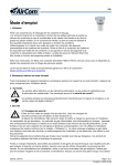 Manuel d'utilisation AirCom FH2-04L - Filtre en plastique pour l'air comprim&eacute;