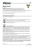 Manuel d'utilisation AirCom RH3-J408 - Amplificateur de d&eacute;bit