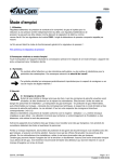 Manuel de l'utilisateur AirCom R300-031 - R&eacute;gulateur de pression de pr&eacute;cision
