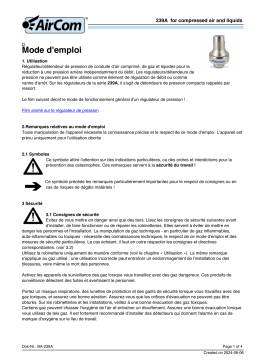 AirCom 239A0270 Manuel du propriétaire - Lire en ligne