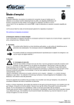 Manuel d'utilisation AirCom R100-021 - T&eacute;l&eacute;charger PDF