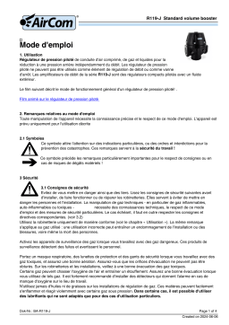 Manuel AirCom R119-16J - Amplificateur de volume standard