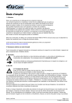 AirCom F445-03EL Manuel du propri&eacute;taire : Filtre &agrave; air comprim&eacute; jusqu'&agrave; 60 bars