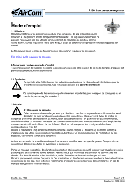 AirCom R160-06A Manuel du propriétaire - Téléchargement PDF