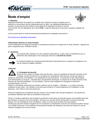 AirCom R160-06A Manuel du propriétaire - Téléchargement PDF | Fixfr