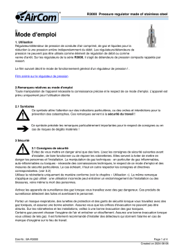 AirCom R3000-02AT Manuel du propriétaire - Lire, télécharger, poser des questions