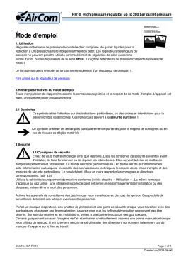AirCom RH10-04E Manuel du propriétaire - Télécharger PDF