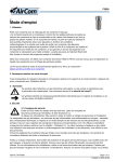 AirCom F3000-02 Manuel du propri&eacute;taire
