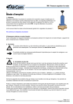 Manuel AirCom RWI-12B - R&eacute;gulateur de pression pour l'eau