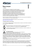 AirCom FD-01MJ Manuel du propri&eacute;taire - Filtre &agrave; air comprim&eacute;