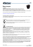 Manuel AirCom R450-06M - Amplificateur de d&eacute;bit 2:1