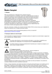 Manuel d'utilisation AirCom F3000-1AG - Filtre &agrave; air comprim&eacute; en acier inoxydable