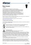 Manuel du propri&eacute;taire AirCom F602-06WG - Filtre &agrave; air comprim&eacute;