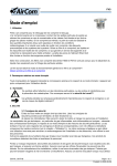 Manuel FH3-08G - Filtre d'air comprim&eacute; en acier inoxydable AirCom