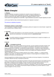 AirCom 231A0240 Manuel du propri&eacute;taire - R&eacute;gulateur de pression fixe