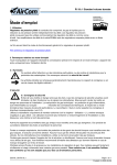 AirCom R119-06J Manuel du propri&eacute;taire - Guide d'utilisation