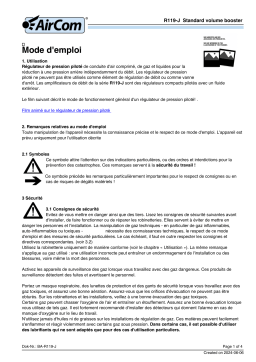 AirCom R119-06J Manuel du propriétaire - Guide d'utilisation