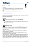 AirCom HP500-035 Manuel du propri&eacute;taire (5 pages)
