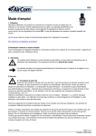 AirCom RD2-03A Manuel du propri&eacute;taire - T&eacute;l&eacute;charger PDF