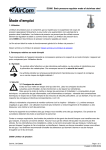 Manuel du propri&eacute;taire AirCom D3000-06FT - T&eacute;l&eacute;charger PDF