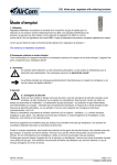 Manuel AirCom 232A0240 - R&eacute;gulateur de pression en ligne pr&eacute;r&eacute;gl&eacute; 