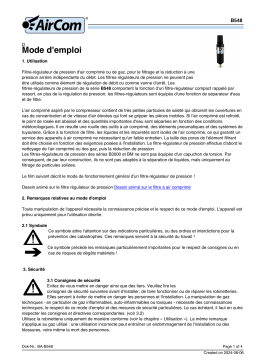 AirCom B548-02DHC Manuel du propriétaire - Télécharger PDF