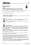 Manuel AirCom RZ1-08J - Amplificateur de d&eacute;bit basse pression