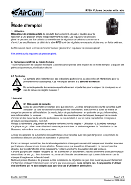 Manuel AirCom R750-04C - Amplificateur de Volume 1:3