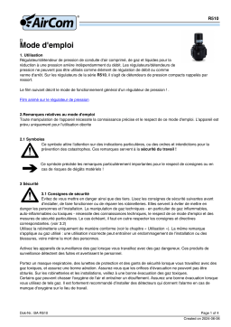 AirCom R512-03D Manuel du propriétaire - Télécharger PDF