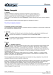 AirCom R050-03B Manuel du propri&eacute;taire - T&eacute;l&eacute;charger PDF