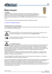 Manuel du propri&eacute;taire AirCom 233F0280 - T&eacute;l&eacute;charger PDF