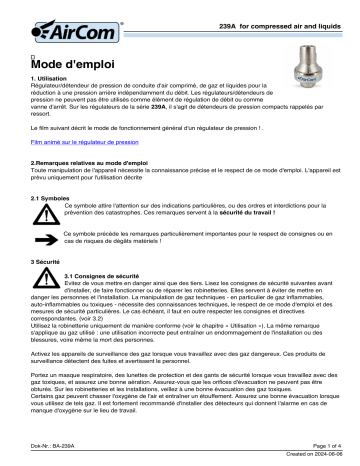 AirCom 239A0250 Manuel du propriétaire - Télécharger PDF | Fixfr