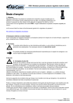 Manuel d'utilisation AirCom R900-90WK - R&eacute;gulateur de pression miniature