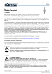 AirCom B3000-16 Manuel du propri&eacute;taire - Filtre-r&eacute;gulateur de pression d'air comprim&eacute;