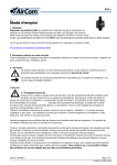 Manuel AirCom R03-04J1 - Amplificateur de d&eacute;bit pilot&eacute;