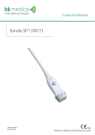 Manuel d'utilisation BK Medical 5P1 (9077) - Sonde &Eacute;chographique Multifonctionnelle