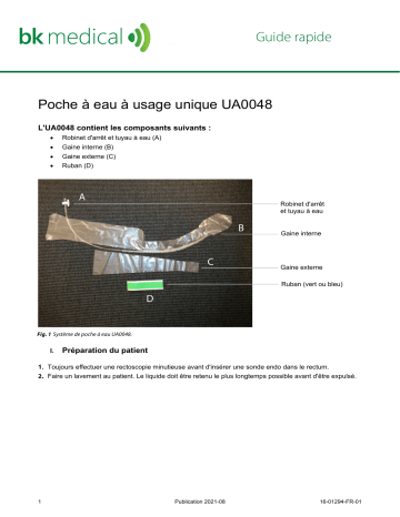 Manuel utilisateur BK Medical UA0048 Single-Use Water Standoff | Fixfr