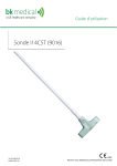 Manuel d'utilisation de la sonde I14C5T (9016) - BK Medical