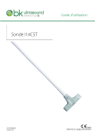 Manuel d&rsquo;Utilisation Sonde I14C5T (9016) - BK Medical