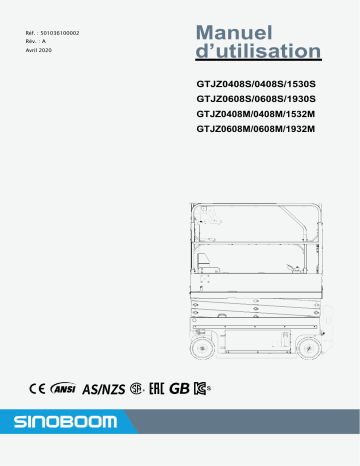 1932M | 1532M | 1930S | Sinoboom 1530S Mode d'emploi | Fixfr