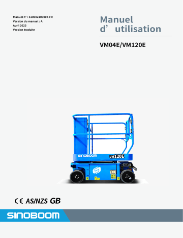 Manuel d'utilisation Sinoboom VM04E - Télécharger PDF | Fixfr